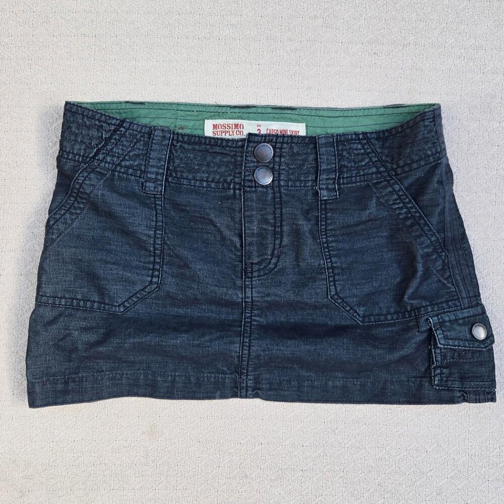 Grunge black utility cargo mini